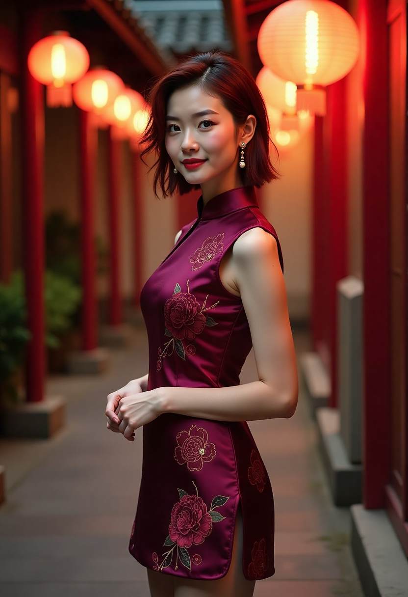 暗夜樱花与落叶